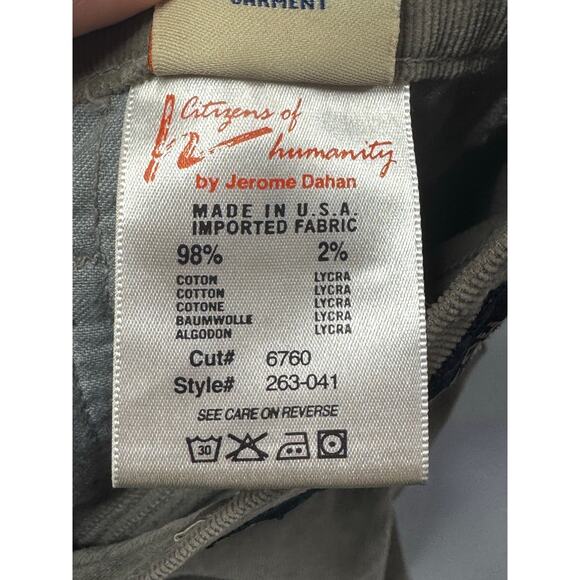 NWT Citizens of Humanity Women's Amber HiRise Bootcut Corduroy Pant - 31 (32x34) - Picture 8 of 8